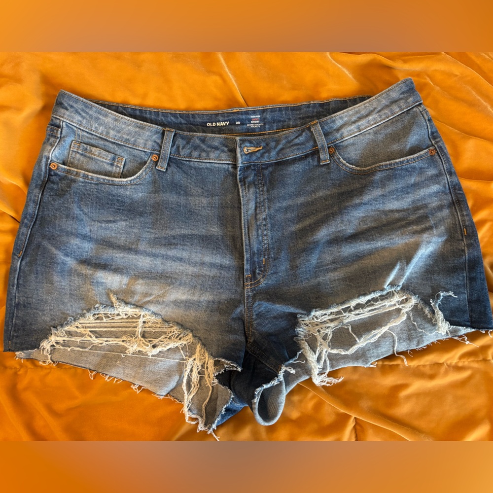 Old Navy Curvy Women's Blue Denim Shorts